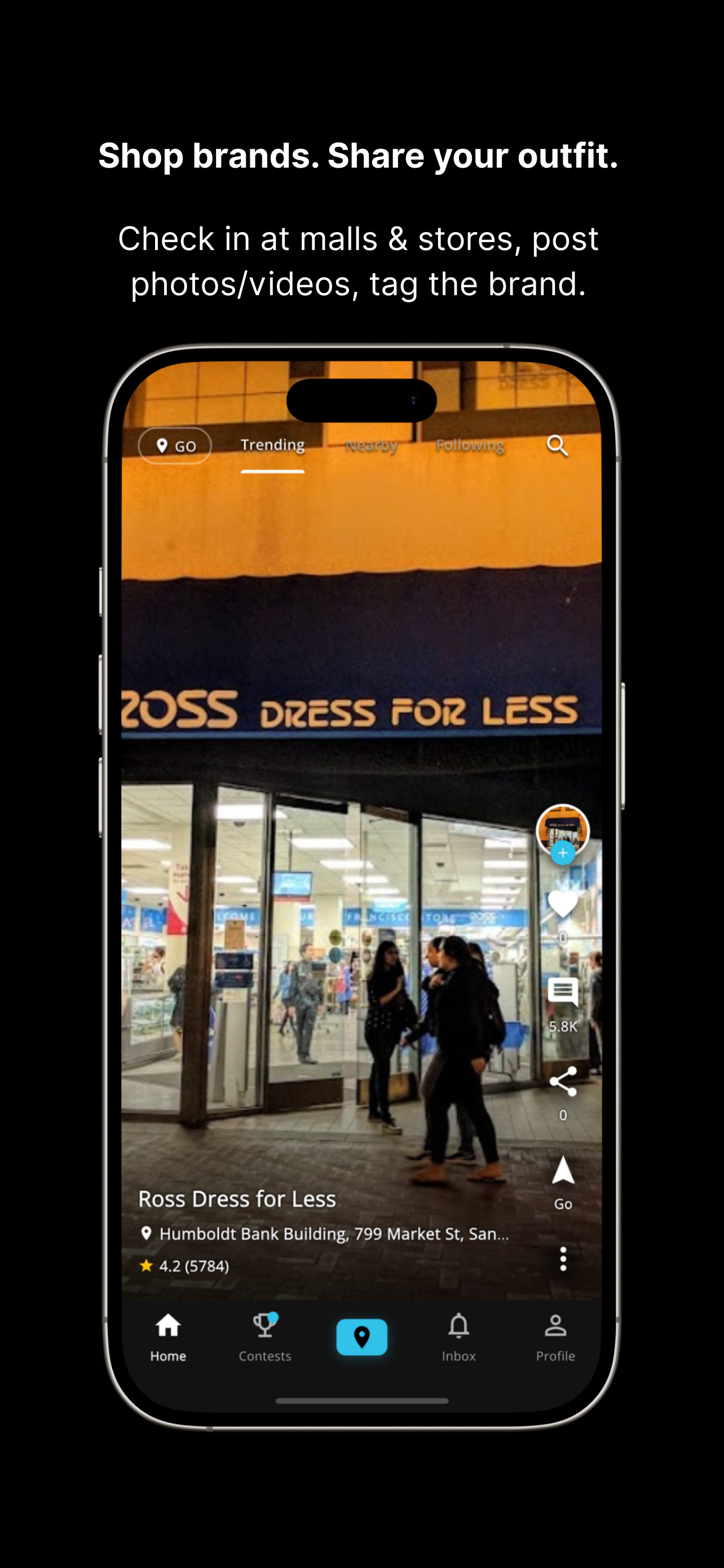 Shop brands. Share your outfit.